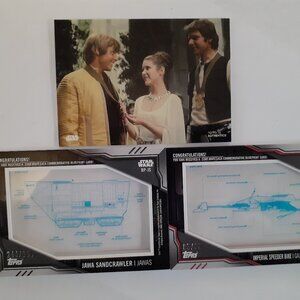 Star Wars Skywalker Saga Blueprint cards 2019 Topps: Speeder bike, Sawa